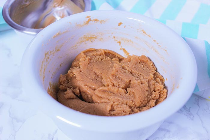 3 Ingredient Peanut Butter Cookies Mixed Dough