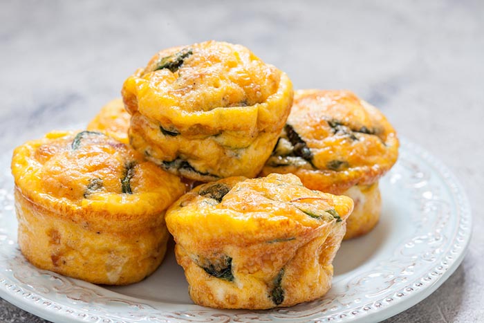 Must-Have-Keto-Recipes-Egg muffins with spinach and mushroom
