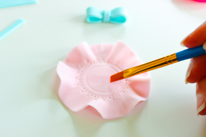 Tea Party Cupcake Topper - Wet Doiley to Add Bow