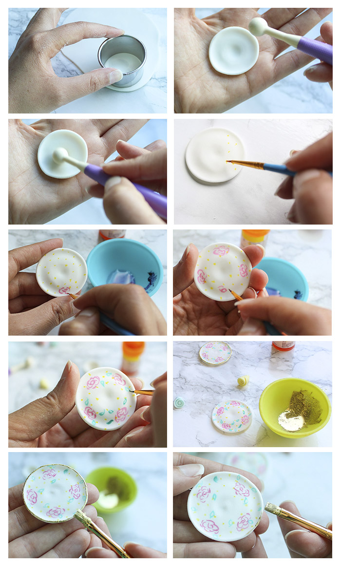 Flower Saucer Cupcake Topper - create and paint saucer