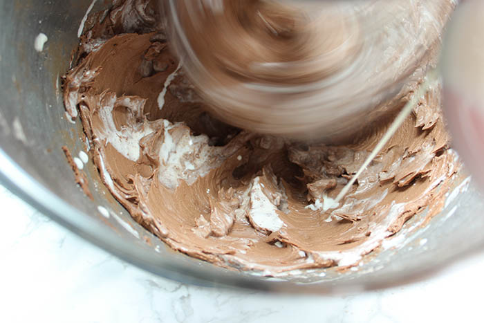 Creamy Chocolate Buttercream - add heavy cream