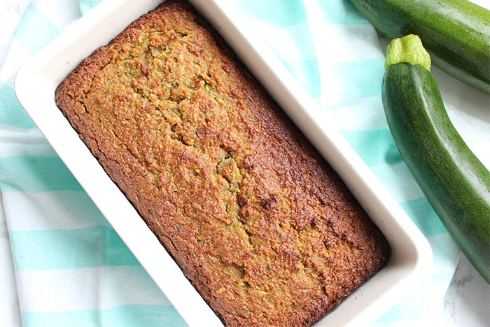 zucchini bread with coconut flour - just baked