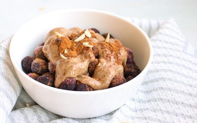Guilt-Free, Easy, and Healthy Blueberry Cinnamon Almond Butter Snack