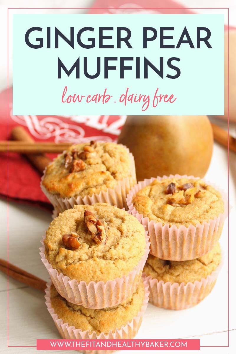 Ginger Pear Low Carb Muffins