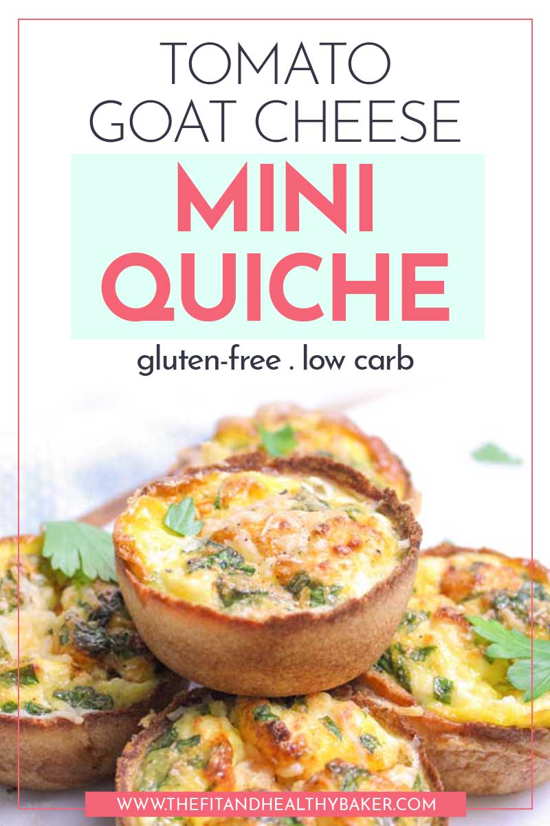 Low Carb Tomato Goat Cheese Mini Quiche - gluten-free low carb