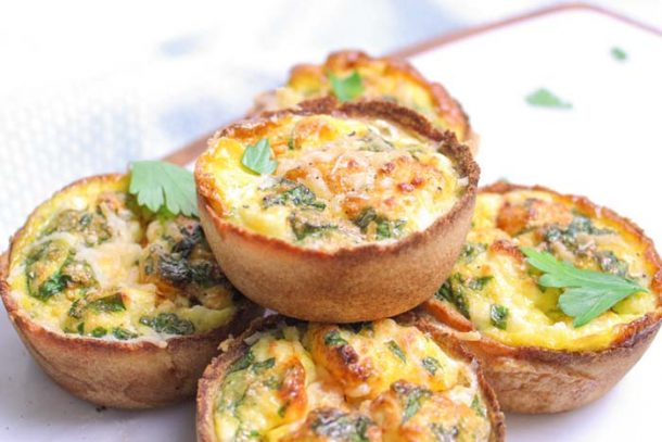 Low Carb Tomato Goat Cheese Mini Quiche - The Fit and Healthy Baker